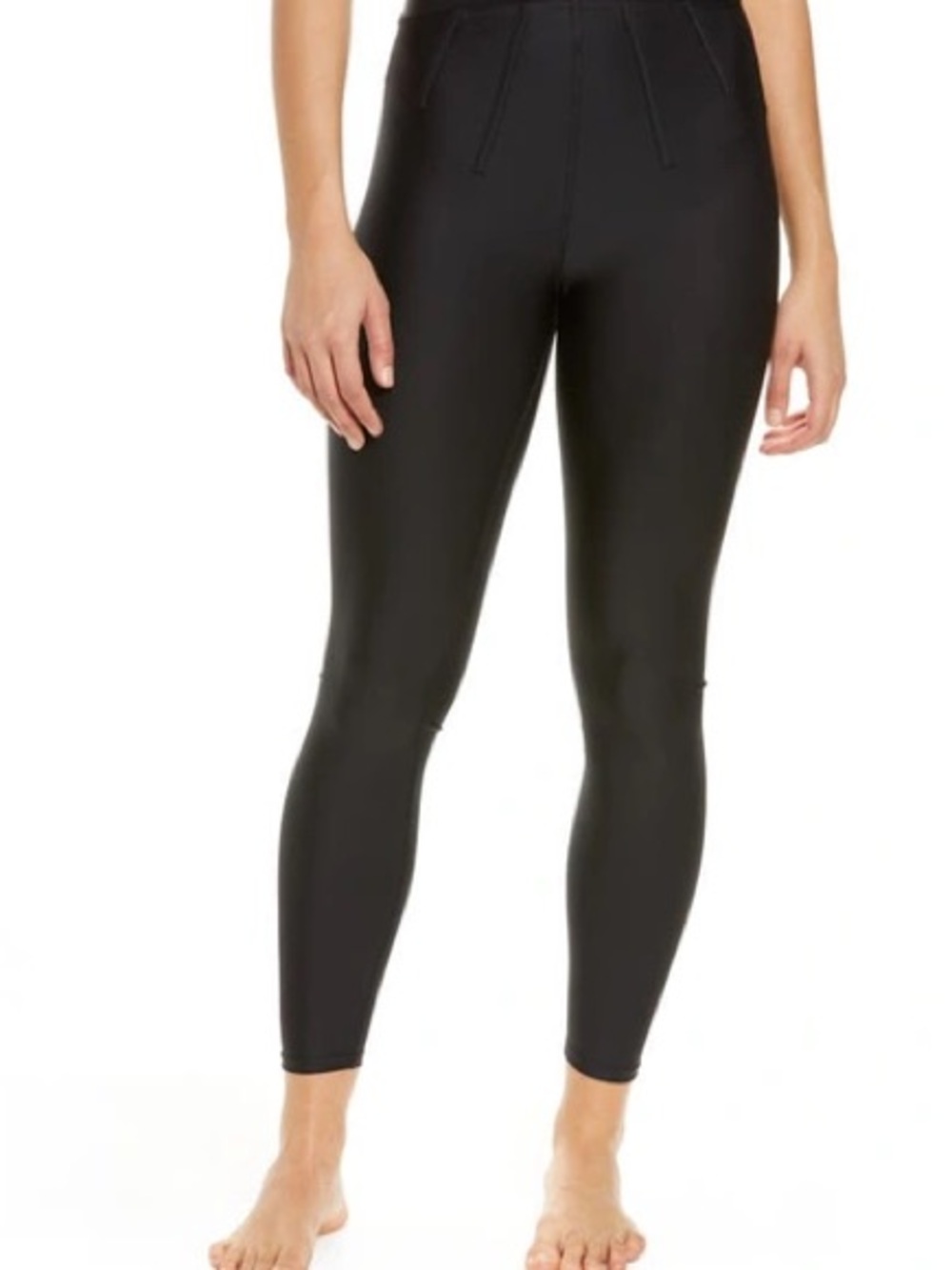ALO AIRLIFT HIGH-WAIST 7/8 CORSET LEGGING - BLACK